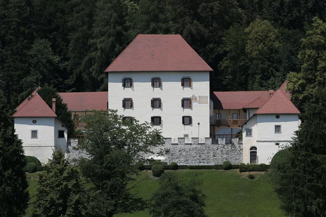 Grad Strmol je dobil ime po vitezih Strmolskih v 13. stoletju, dediči zadnjega lastnika, industrialca, bančnika in zbiralca umetnin Rada Hribarja, pa so ga po denacionalizaciji leta 2004 prodali državi. FOTO: Tomi Lombar/Delo
