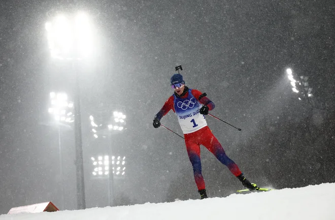 Johannes Thingnes Boe je pretekel kar sedem kazenskih krogov. FOTO: Kim Hong-ji/Reuters
