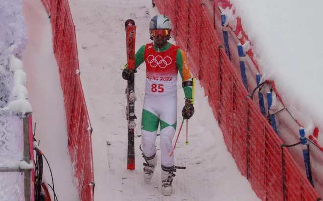 Arif Mohd Khan je indijski alpski smučar. FOTO: Wolfgang Rattay/Reuters
