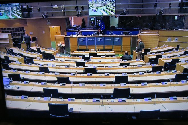 Evropski parlament FOTO: Posnetek TV-zaslona
