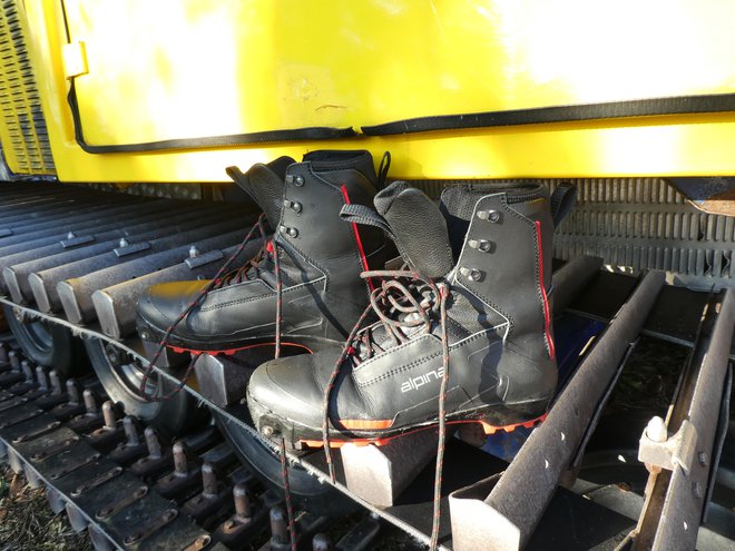 Prototip najnovejših čevljev za smučarsko pohodništvo Alpina Vital. FOTO: Miroslav Cvjetičanin
