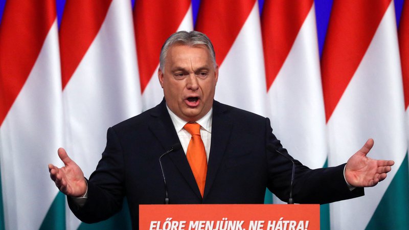 Fotografija: Madžarski pod vodstvom premiera Viktorja Orbána bo resneje grozila zamrznitev evropskega denarja. FOTO: Bernadett Szabo/Reuters
