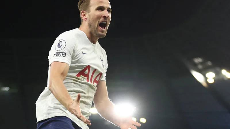 Fotografija: Harry Kane je zabil dva gola, tretjega so mu razveljavili. FOTO: Carl Recine/Reuters