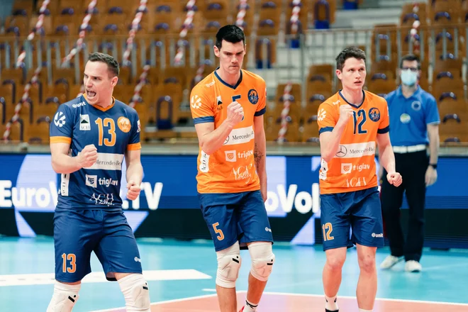 Odbojkarji ACH Volleyja so ostali na prestolu. FOTO: Alen Hadžić
