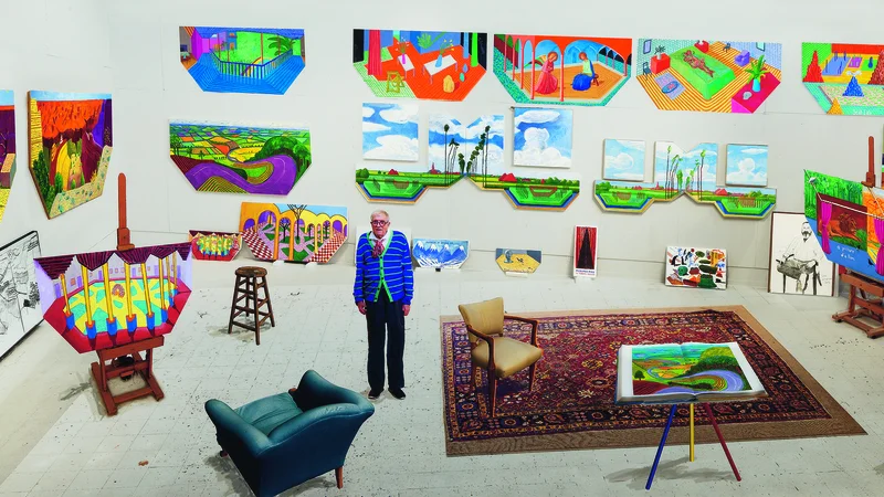 Fotografija: David Hockney: V studiu, december 2017 FOTO: Tate/© David Hockney