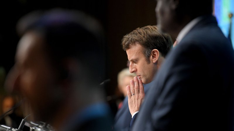 Fotografija: Francoski predsedniški kandidati razmišljajo o ukrajinski krizi. FOTO: John Thys/Afp
