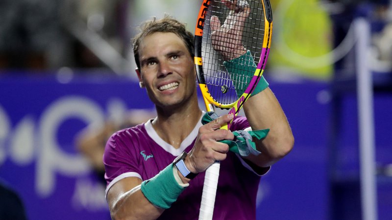 Fotografija: Rafael Nadal je letošnjo teniško sezono začel z najboljšim nizom zmag v karieri.  FOTO: Henry Romero/Reuters
