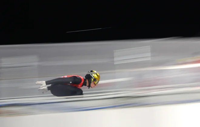 Anže Lanišek zaradi bolezni ne bo skakal na Finskem. FOTO: Hannah Mckay/Reuters
