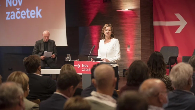 Fotografija: Volilni program, ki so ga kot osnutek predstavili oktobra lani, je pripravljala programska skupina pod vodstvom nekdanjega ministra Patricka Vlačiča, redakcijo pa sta nato opravila nekdanji poslanec Matevž Frangež in nekdanji državni sekretar Jernej Štromajer. FOTO: Jure Eržen/Delo