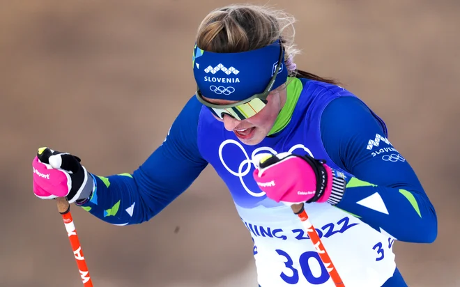 Anamarija Lampič si je v Helsinkih pritekla četrto mesto. FOTO: Matej Družnik/Delo
