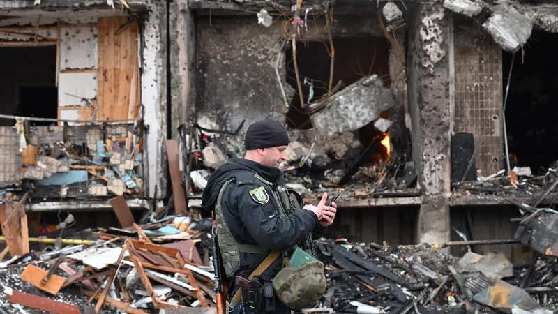 Fotografija: Britanski zunanji minister Ben Wallace trdi, da namerava Rusija zavzeti celotno Ukrajino. FOTO: Genya Savilov/AFP