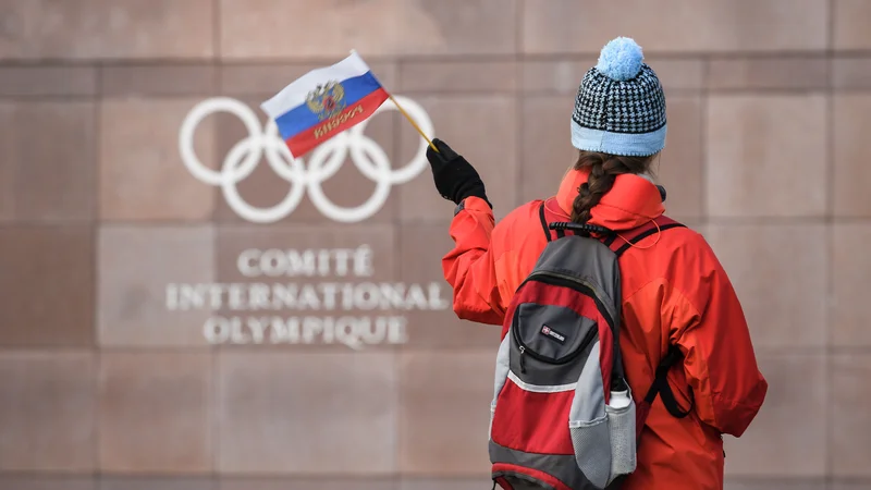 Fotografija: Mednarodni olimpijski komite poziva k športnemu bojkotu glede priredtev Rusije in Belorusije. FOTO: Fabrice Coffrini/AFP