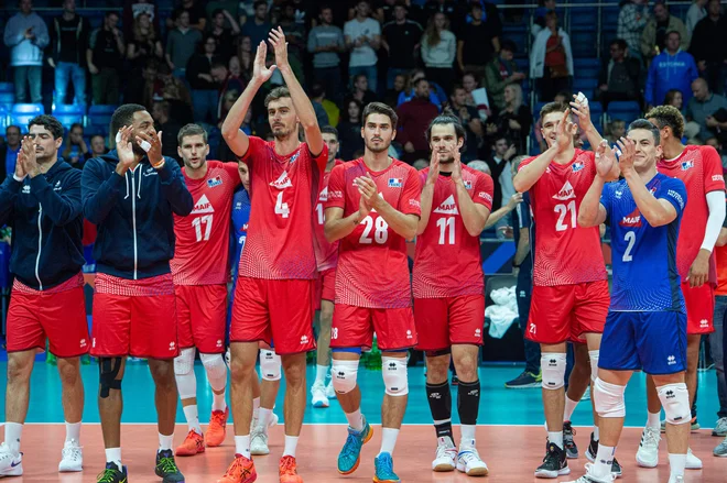 Francoska odbojkarska izbrana vrsta, olimpijski prvak, ne kani sodelovati na svetovnem prvenstvu v Rusiji. FOTO: Raigo Pajula/AFP

