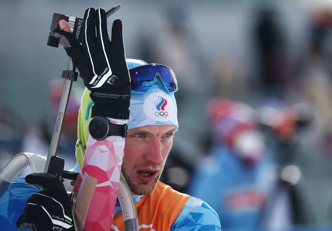 Ruski biatlonec Maksim Cvetkov ne bo tekmoval v svetovnem pokalu. FOTO: Kim Hong-ji/Reuters
