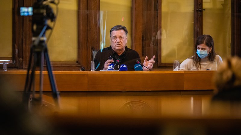 Fotografija: Zoran Janković je Vitaliju Kličkovu že pred leti predlagal pobratenje Kijeva in Ljubljane. FOTO: Črt Piksi/Delo
