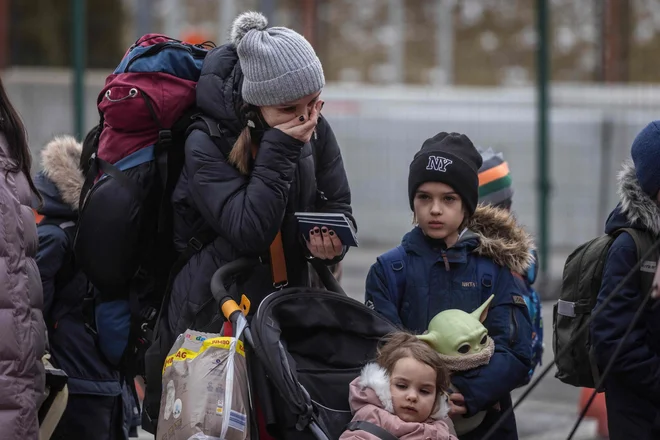 Milijoni in milijoni beguncev bodo izziv za družbe, je povedala evrospka komisarka za notranje zadeve komisarka Ylva Johansson. FOTO:&nbsp; Wojtek Radwanski/AFP
