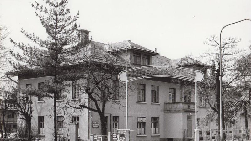 Fotografija: Družina je leta 1928 v Lescah zgradila vilo, kjer so v pritličju uredili proizvodnjo. FOTO: hrani Mestni muzej Radovljica
