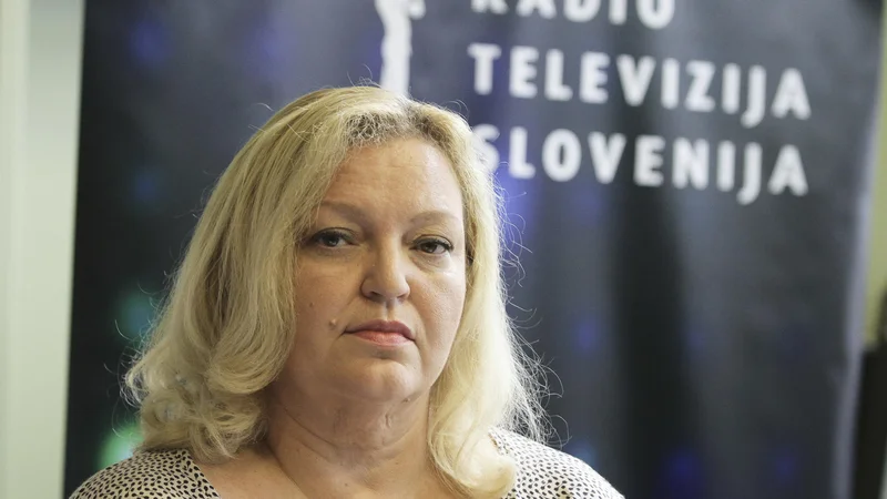 Fotografija: Jadranka Rebernik je napovedala vztrajanje pri kandidaturi tudi v primeru, da ne dobi pozitivnega mnenja novinarjev informativnega programa. Ni ga dobila, prejela je le 21,8-odstotno podporo. FOTO: Jože Suhadolnik/Delo