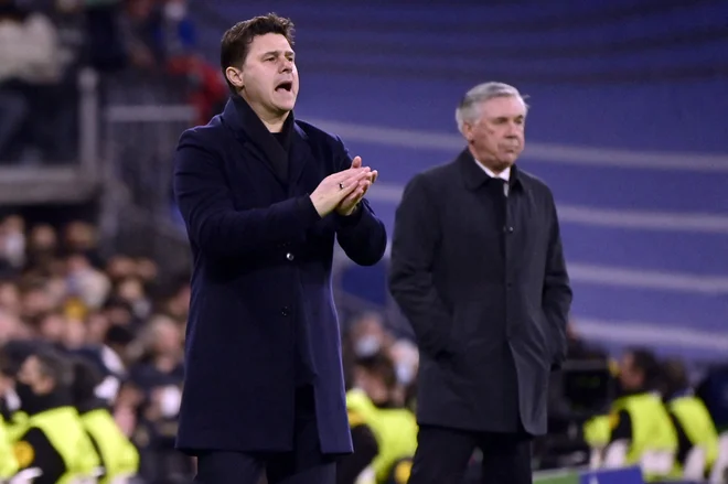 Mauricio Pochettino meni, da bi moral VAR posredovati pri prvem golu Reala. FOTO: Javier Soriano/AFP
