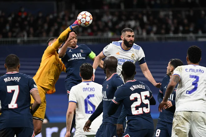 Gianluigi Donnarumma je bil osmoljenec tekme v Madridu. FOTO: Gabriel Bouys/AFP
