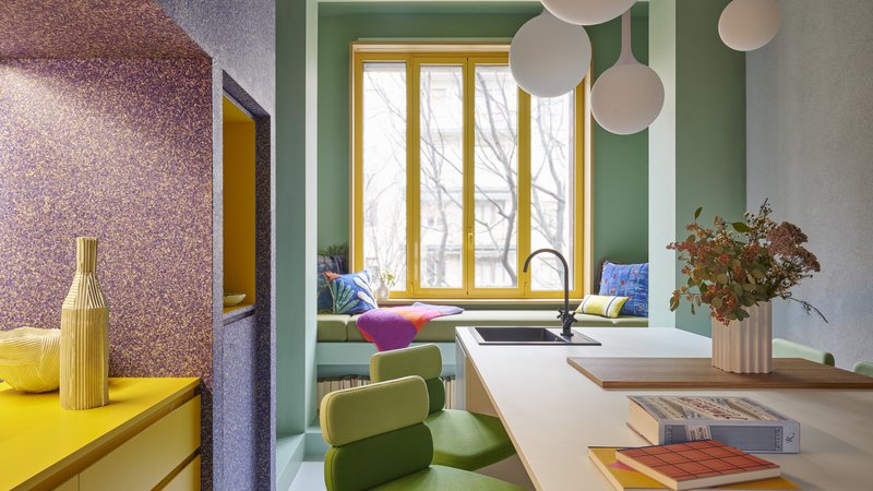 Fotografija: Popandemično stanovanje je polno barv in vzorcev. FOTO: Valentina Sommariva
