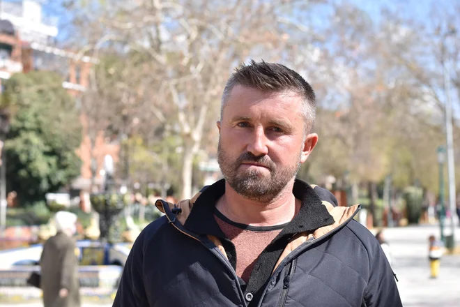 Andrij Ponižaj se je iz vasice v bližini Lvova v Španijo preselil pred dobrima dvema desetletjema. FOTO:&nbsp;Gašper Završnik
