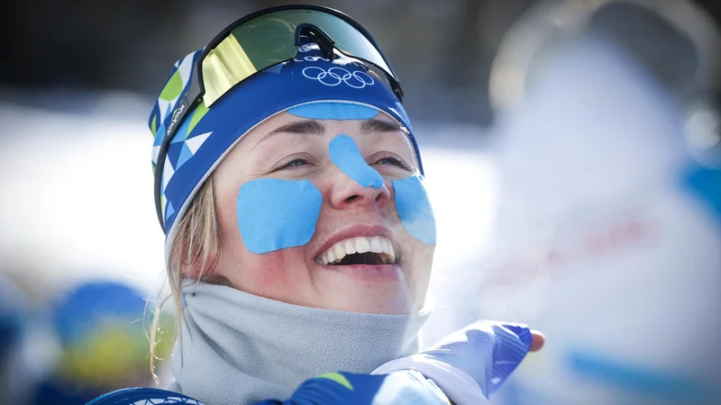 Fotografija: Anamarija Lampič je imela spet razlog za veselje. FOTO: Matej Družnik/Delo
