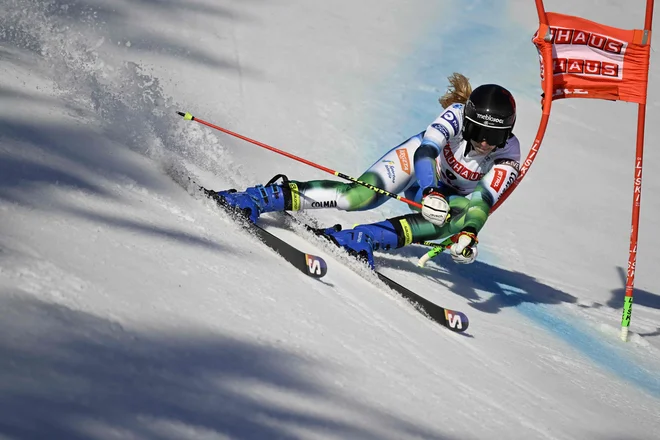 Ana Bucik si je privozila finalno tekmo. FOTO: Pontus Lundahl/AFP
