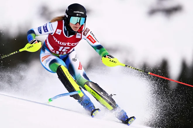 Ana Bucik je v Åreju prislalomirala na sedmo mesto. FOTO: Pontus Lundahl/AFP
