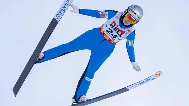 Fotografija: Ema Volavšek se je v Schonachu izkazala s tretjim mestom. FOTO: Georg Hochmuth/AFP
