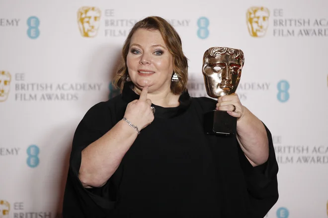 Joanna Scanlan je dobila bafto za glavno žensko vlogo v prvencu britanskega režiserja Aleema Khana Po ljubezni. FOTO: Peter Nicholls/Reuters
