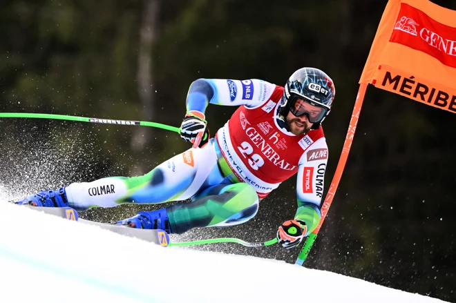 Boštjan Kline je z 19. mestom zaokrožil smukaško sezono. FOTO: Nicolas Tucat/AFP
