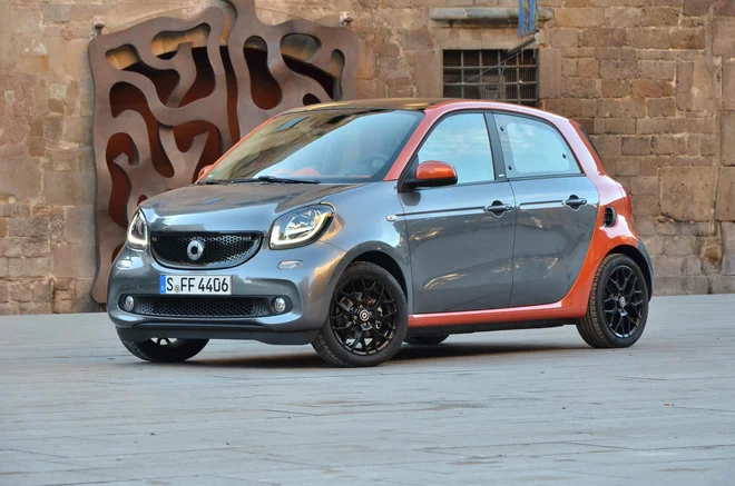 Smart forfour je bil v drugi izdaji tehnični sorodnik renaulta twinga. Ni ga več v proizvodnji. FOTO: Gašper Boncelj
