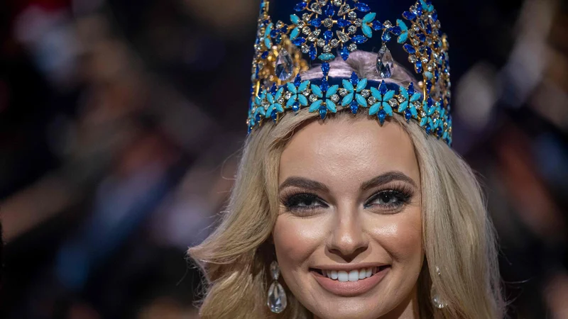 Fotografija: Karolina Bielawska je druga Poljakinja, ki je postala miss sveta.
FOTO: Ricardo Arduengo/AFP