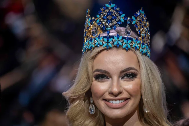 Karolina Bielawska je druga Poljakinja, ki je postala miss sveta.
FOTO: Ricardo Arduengo/AFP