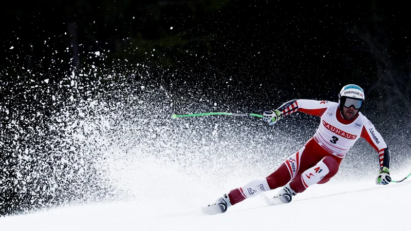 Fotografija: Vincent Kriechmayr je danes prekosil vse tekmece tudi v superveleslalomu. FOTO: Christian Hartmann/Reuters