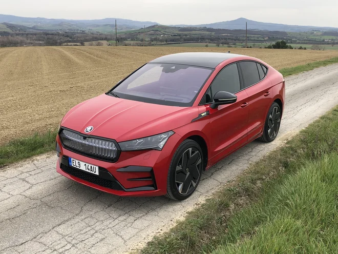 Enyaq coupe ima dve velikosti baterije in tri pogonske izvedbe. FOTO: Aljaž Vrabec
