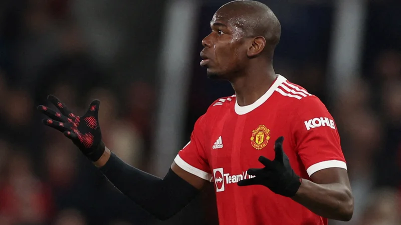 Fotografija: Paul Pogba ni vedel, da so v njegovi hiši roparji, ko je igral proti Atleticu. FOTO: Phil Noble/Reuters