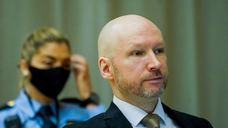 Fotografija: Množilčni morilec Anders Behring Breivik, bi šel na prostost. FOTO: Ntb/ Via Reuters
