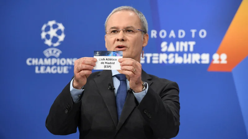 Takole je namestnik generalnega sekretarja Uefe Giorgio Marchetti določil pot Jana Oblaka proti finalu lige prvakov. FOTO: Reuters