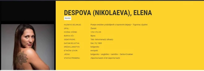 Iskali so jo od konca lanskega julija. FOTO: Europol

