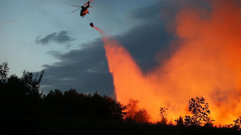 Fotografija: Stroški intervencij zaradi požarov v naravi oziroma na prostem letos znašajo dobrega pol milijona evrov, lani v vsem letu skoraj 1,4 milijona. FOTO: Jure Eržen/Delo