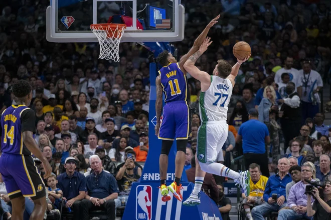 Luka Dončić je bil nezaustavljiv. FOTO: Jerome Miron/USA Today Sports
