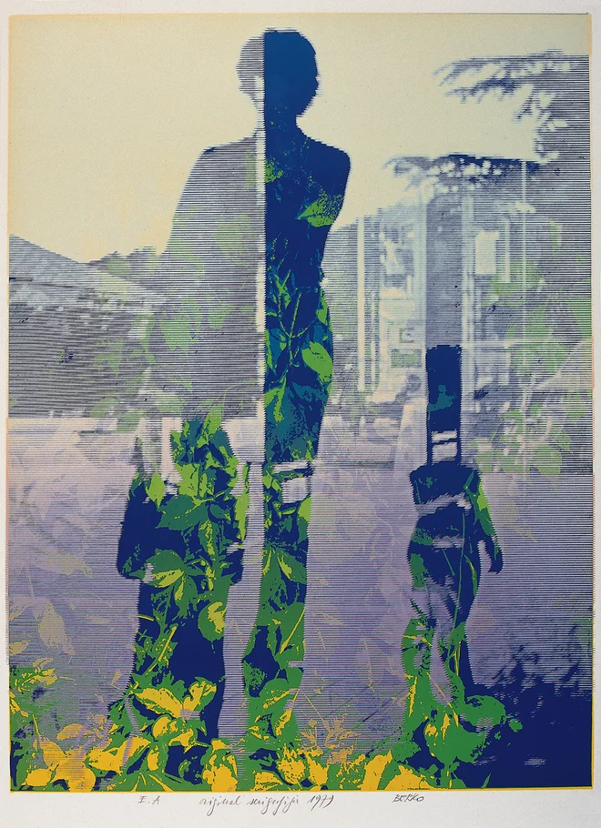 Berko: Brez naslova, 1979, barvni
sitotisk
