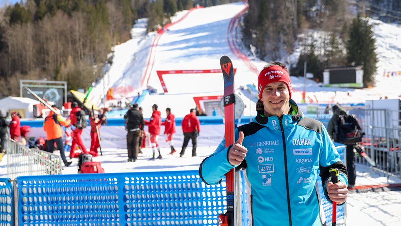 Fotografija: Žan Kranjec je lahko po sezoni 2021/22 zadovoljen predvsem z olimpijskim nastopom. FOTO: Mediaspeed.net
