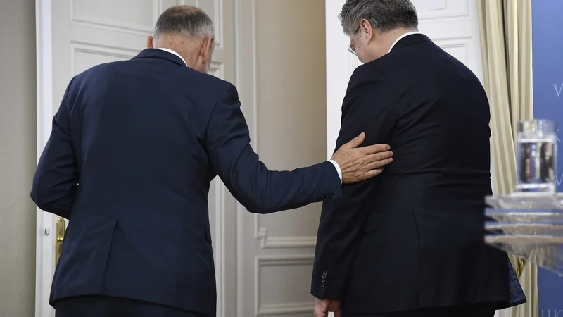 Fotografija: Slovenski premier Janez Janša ima posluh za hrvaške interese v Piranskem zalivu. FOTO: Damir Krajac/Cropix