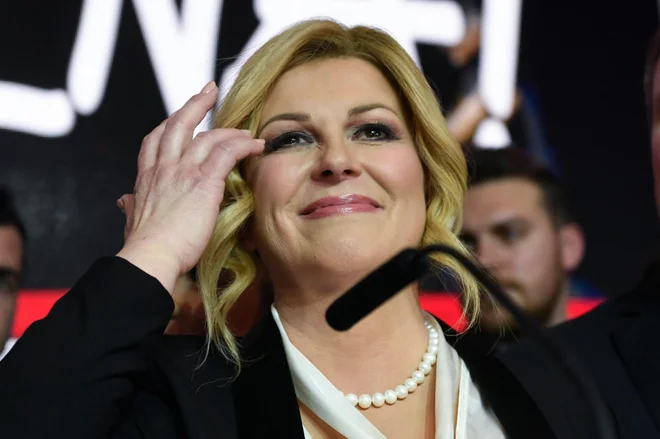 Nekdanja hrvaška predsednica Kolinda Grabar Kitarović se ni odzvala na potezo poslancev Matića in Magazinovića. FOTO: Goran Mehkek/Cropix
