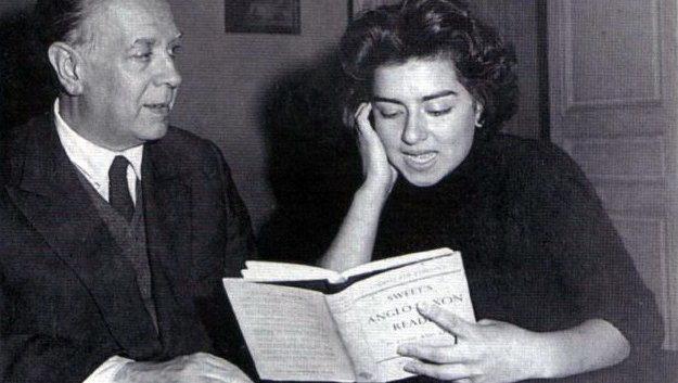 Fotografija: Z Borgesom sta se spoznala, ko je imela 17 let, v prvem letniku študija na fakulteti, kjer je predaval angleško literaturo. FOTO: Adolfo Bioy Casares
