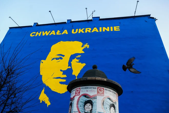Slava Ukrajini odmeva po vsem svetu.
Foto Reuters