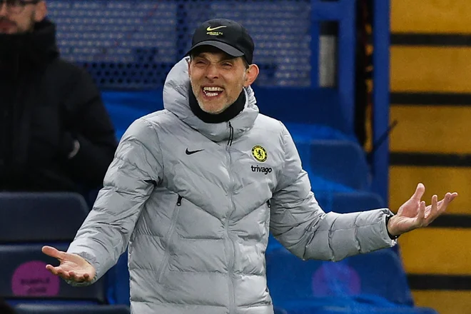 Thomas Tuchel meni, da Chelsea nima možnosti za napredovanje. FOTO: Adrian Dennis/AFP
